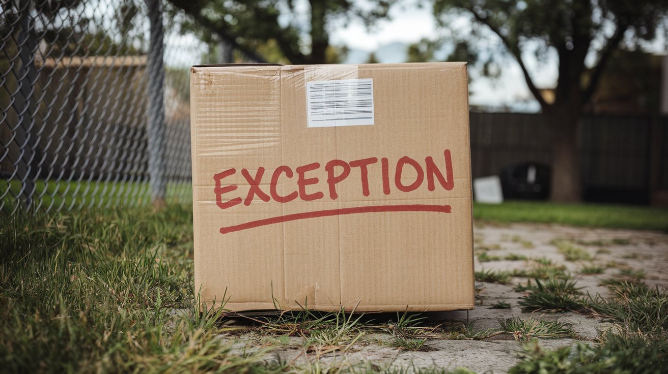 delivery exception